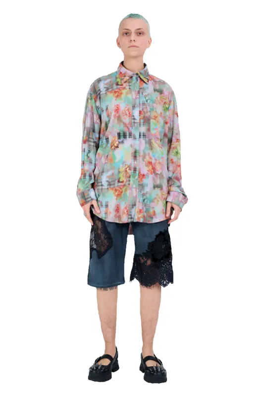 GARDEN BLUR CONVENTION BUTTON UP made by Collina Strada