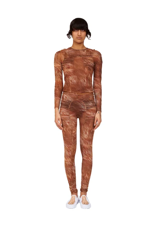 BROWN FUR PURR LEGGING sold by Collina Strada