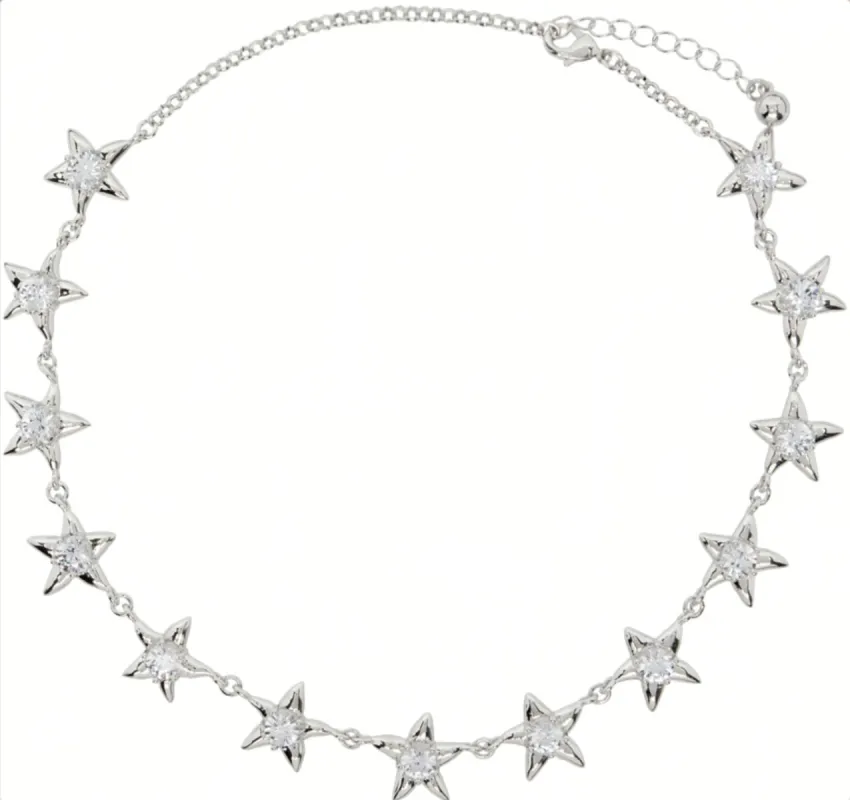 CRYSTAL CLEAR STARLINK NECKLACE sold by Collina Strada