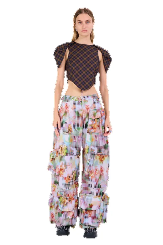 GARDEN BLUR GARDEN CARGO PANT made by Collina Strada
