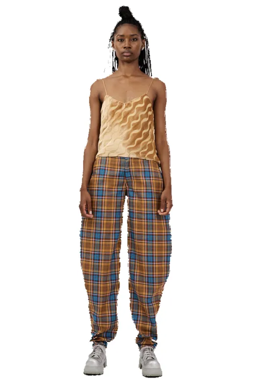 MUSTARD PLAID GRR PANT sold by Collina Strada