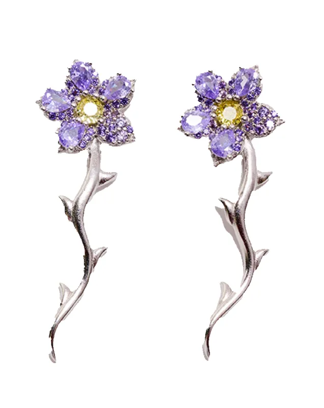 AMETHYST VINE EARRING made by Collina Strada