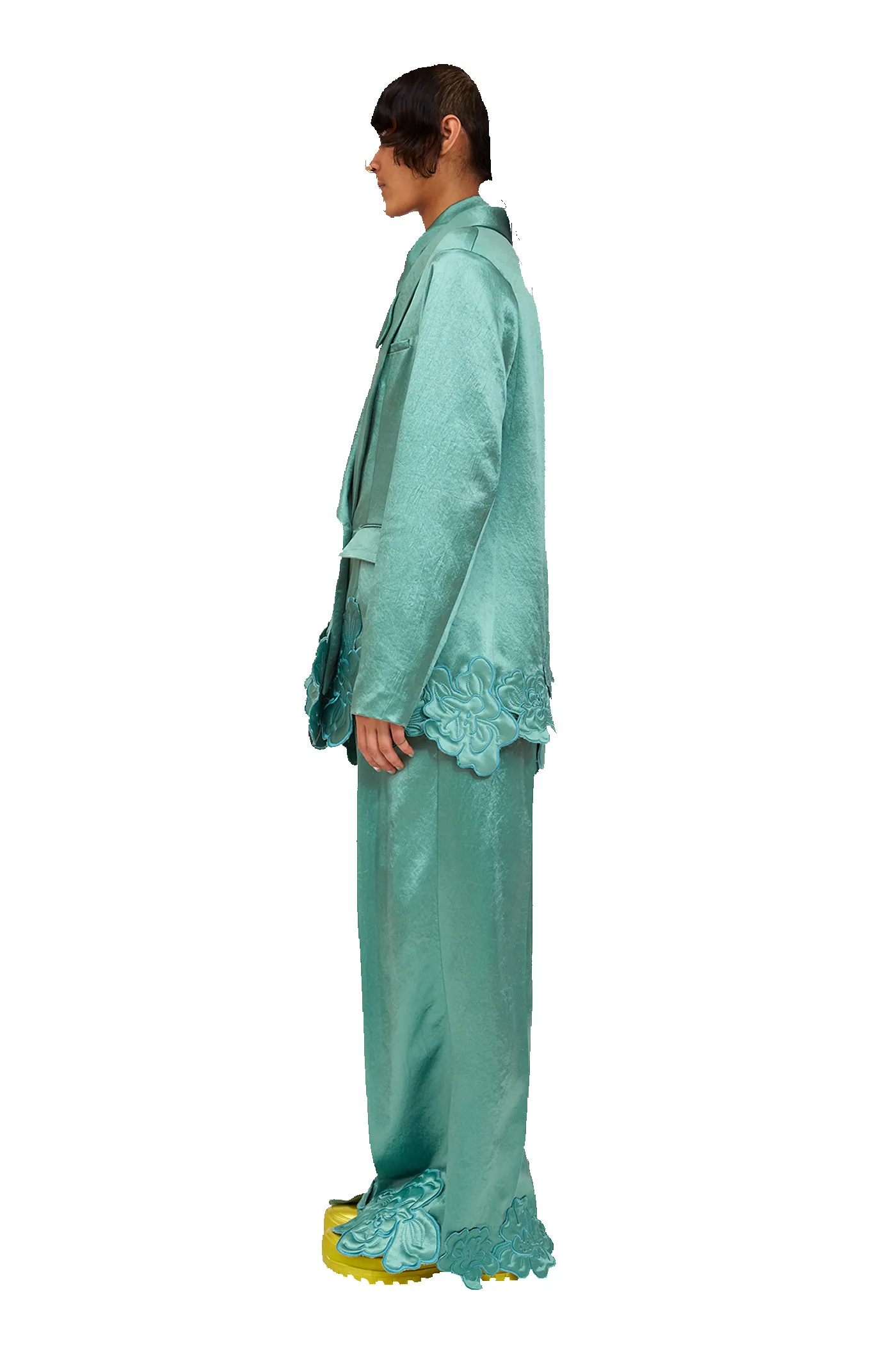 SAGE GREEN RIBBIT BLAZER sold by Collina Strada product image thumbnail 4