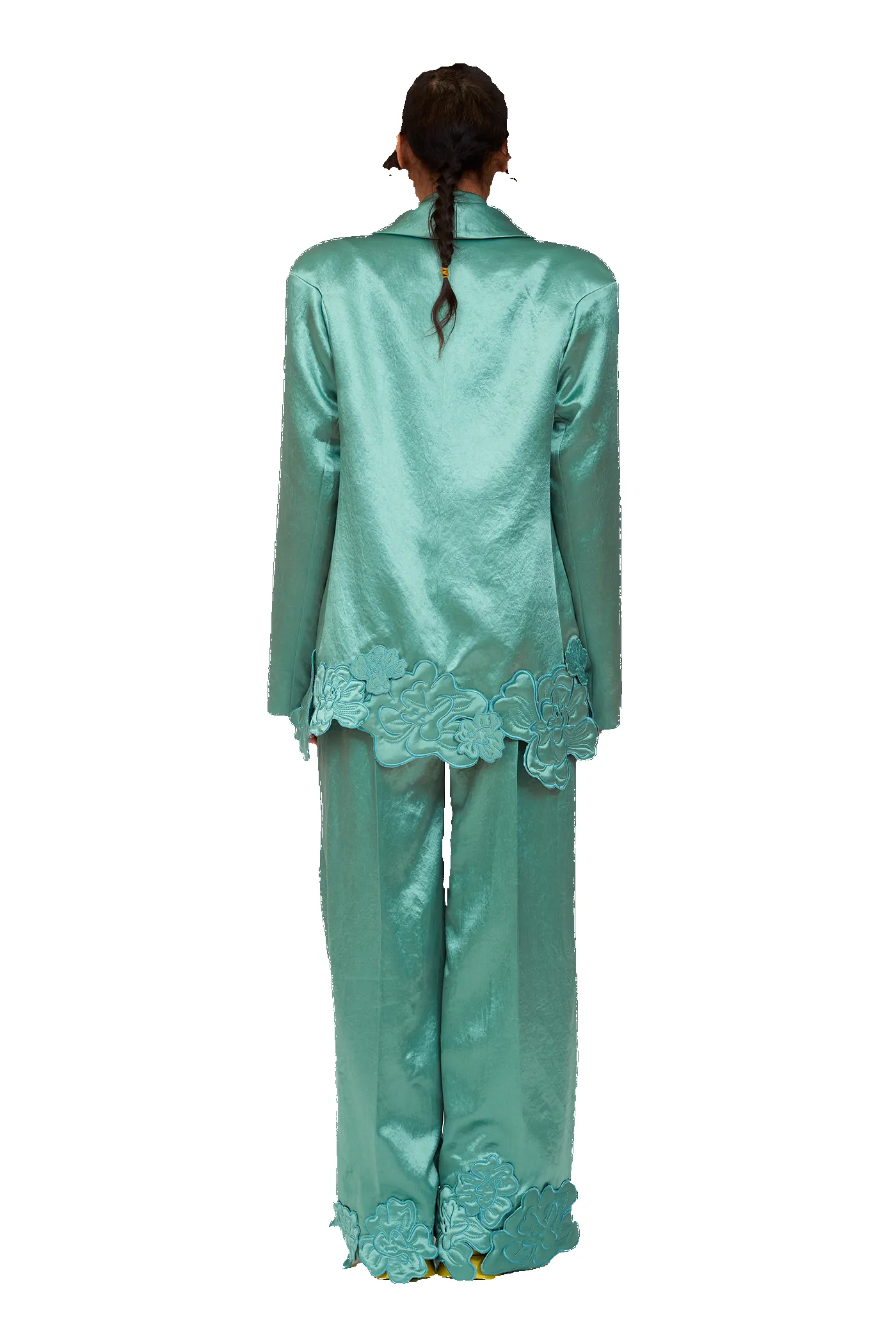 SAGE GREEN RIBBIT BLAZER sold by Collina Strada product image thumbnail 5