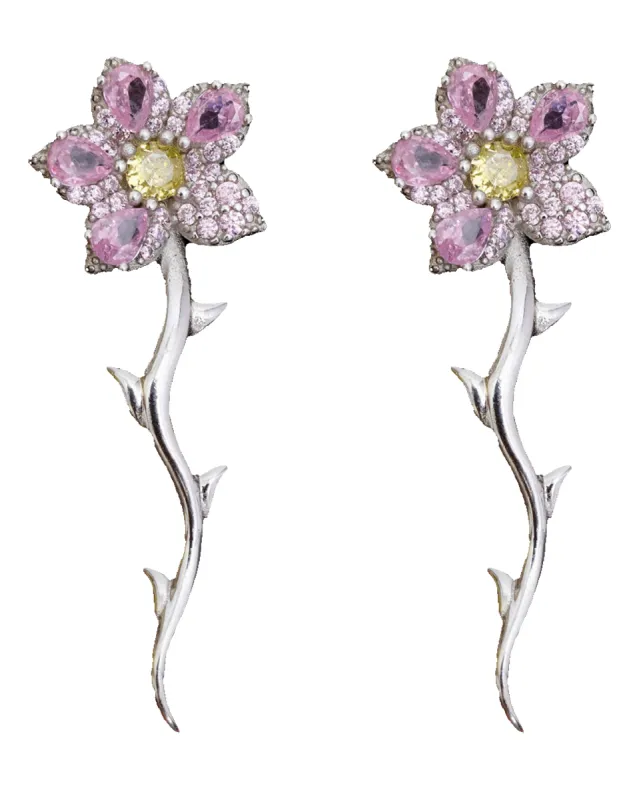 SOFT PINK VINE EARRING sold by Collina Strada