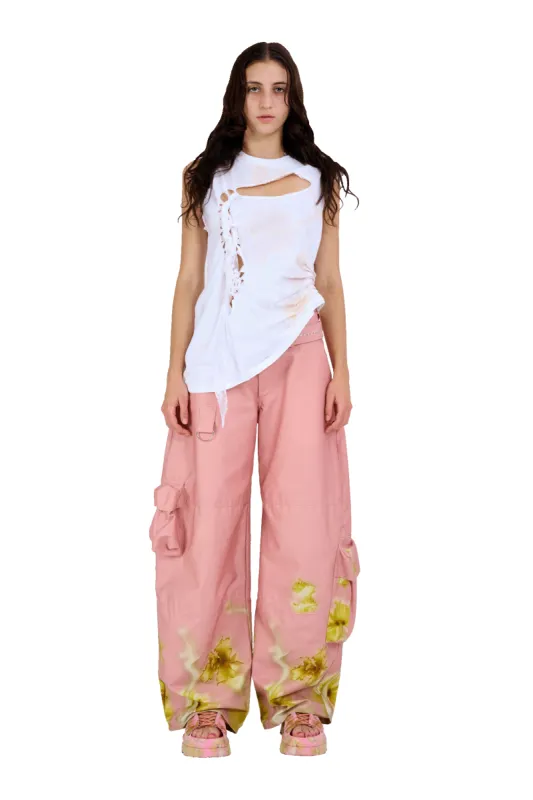 TEA STAINS NASH LACE TANK sold by Collina Strada