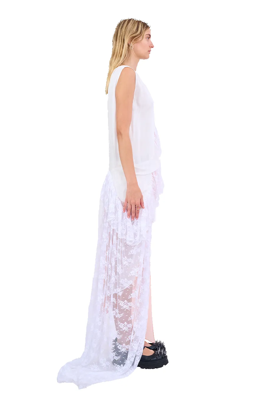 WHITE MELON FANNY DRESS sold by Collina Strada product image thumbnail 4