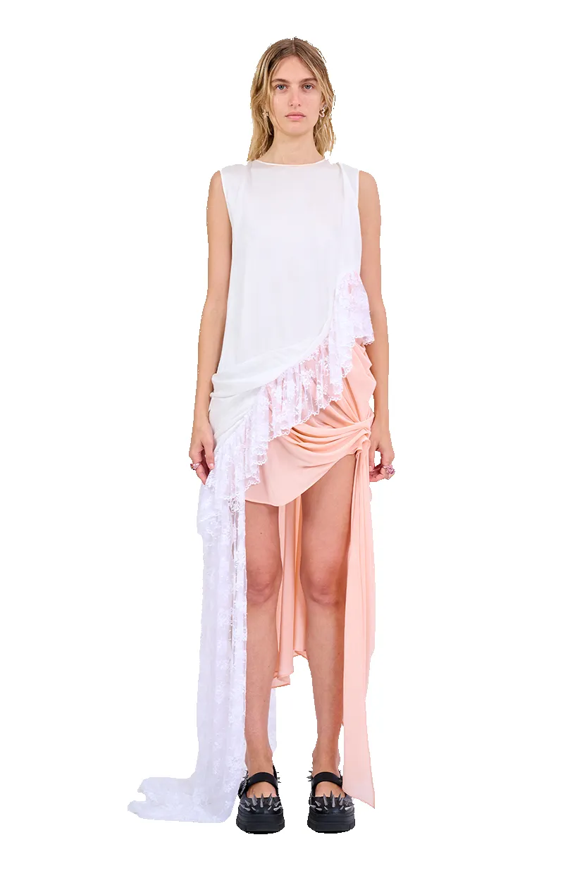 WHITE MELON FANNY DRESS sold by Collina Strada