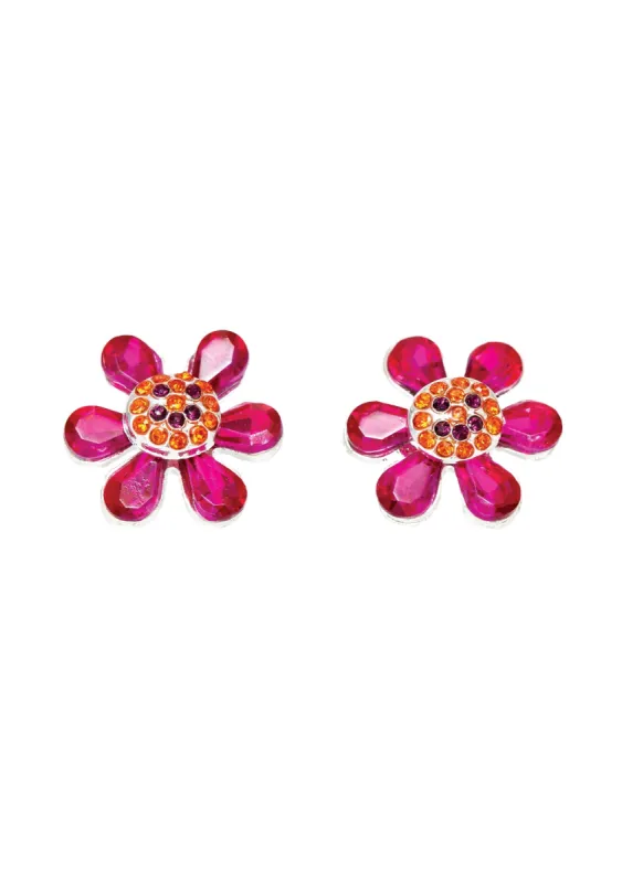 HAPPY FLOWER EARRINGS PINK sold by Collina Strada
