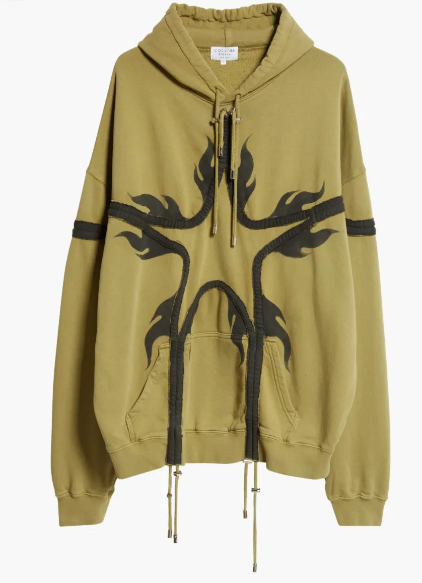 OLIVE STAR HOODIE sold by Collina Strada product image thumbnail 2