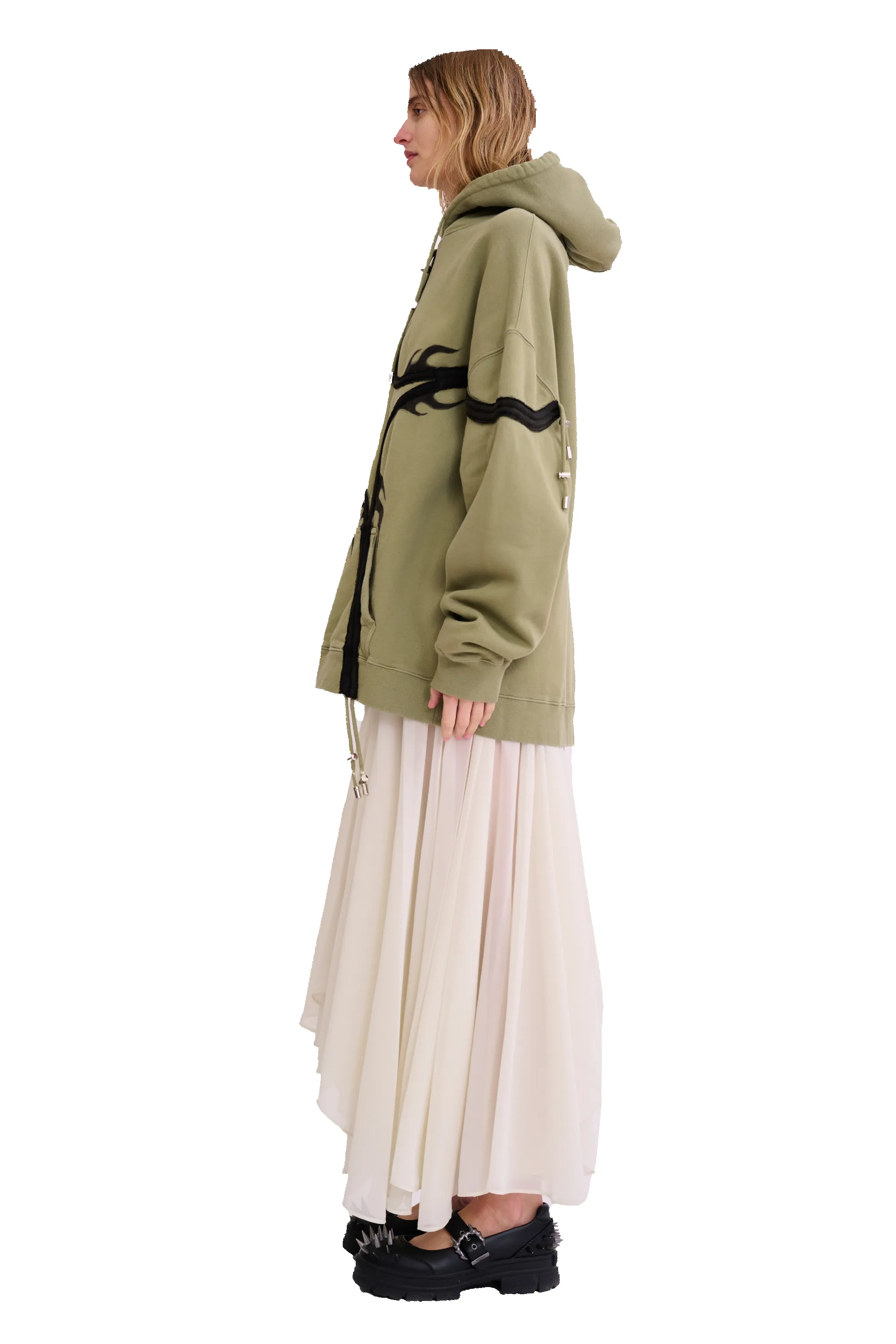 OLIVE STAR HOODIE sold by Collina Strada product image thumbnail 5