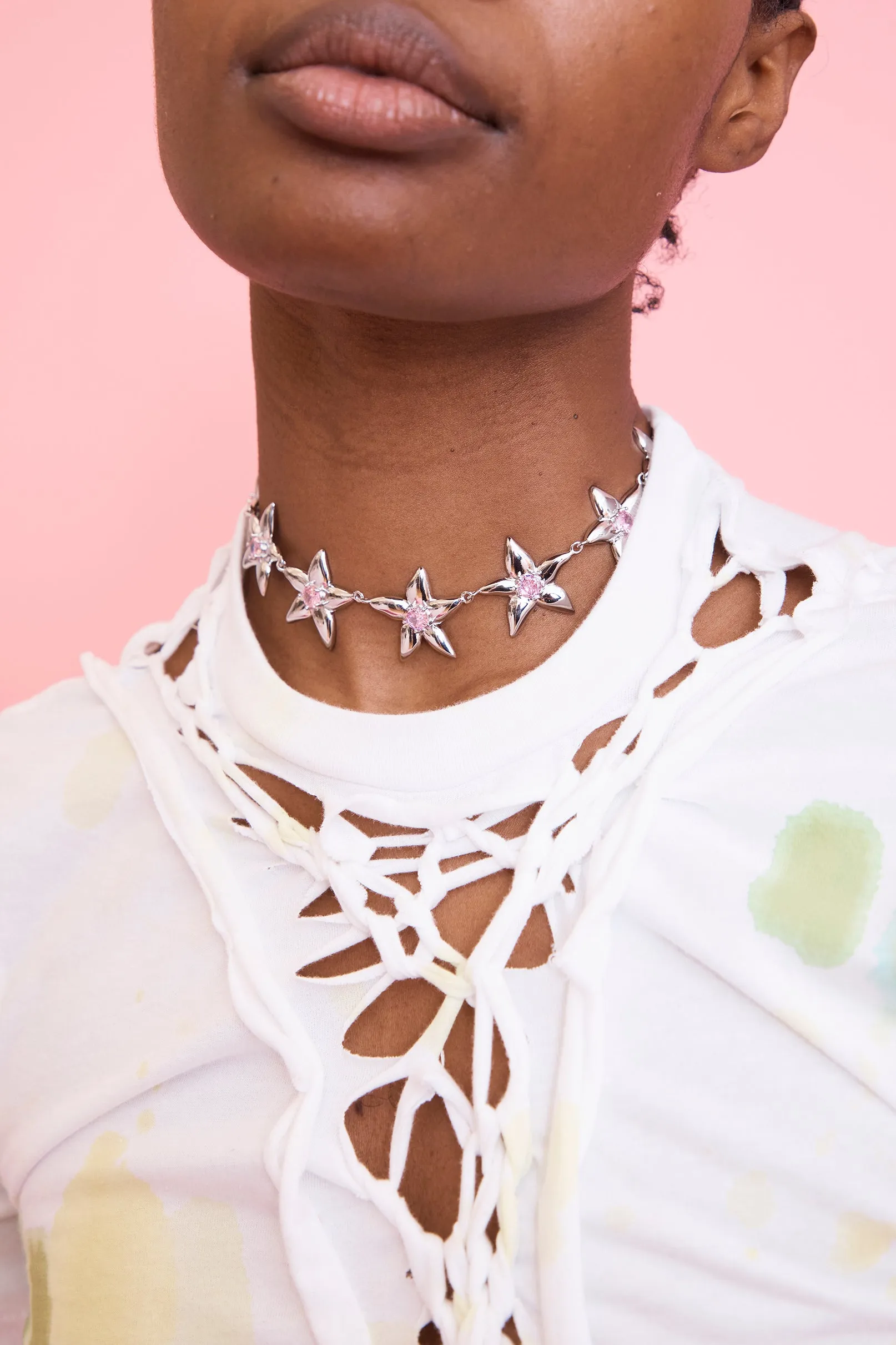 CRYSTAL CLEAR SUPER STARLINK NECKLACE | Parallel
