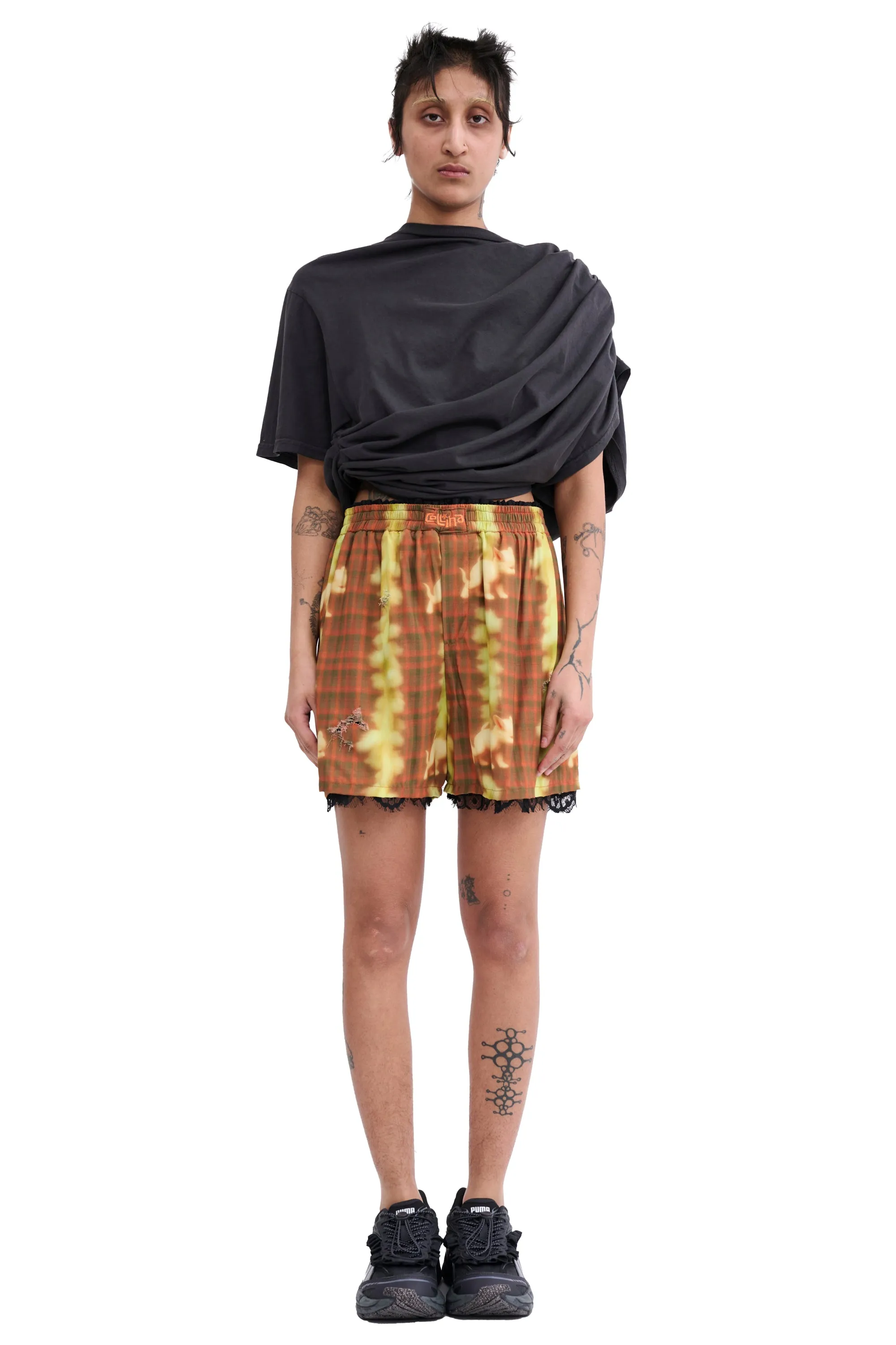 PUPPY PLAID ODEON BOXER sold by Collina Strada