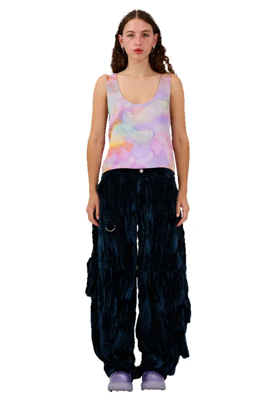 MOLTEN FLOWERS PINNY TOP made by Collina Strada