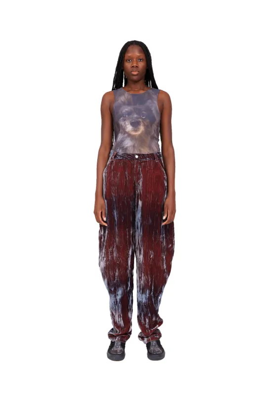 SMOKEY VELVET GRR PANT sold by Collina Strada