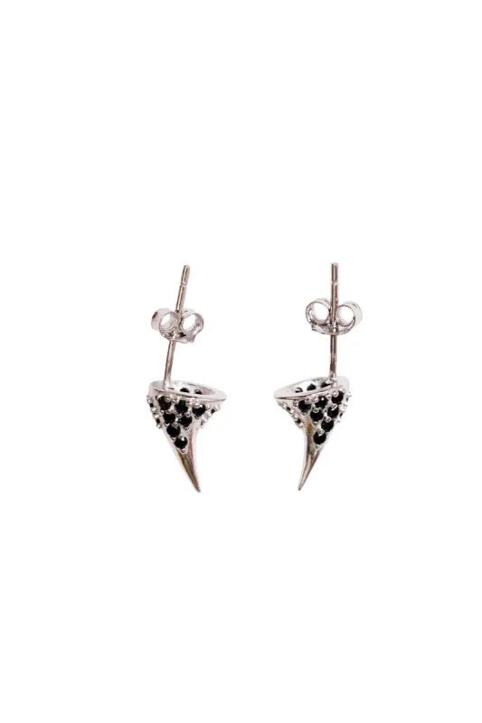BLACK DIAMOND RHINESTONE HORN STUDS sold by Collina Strada