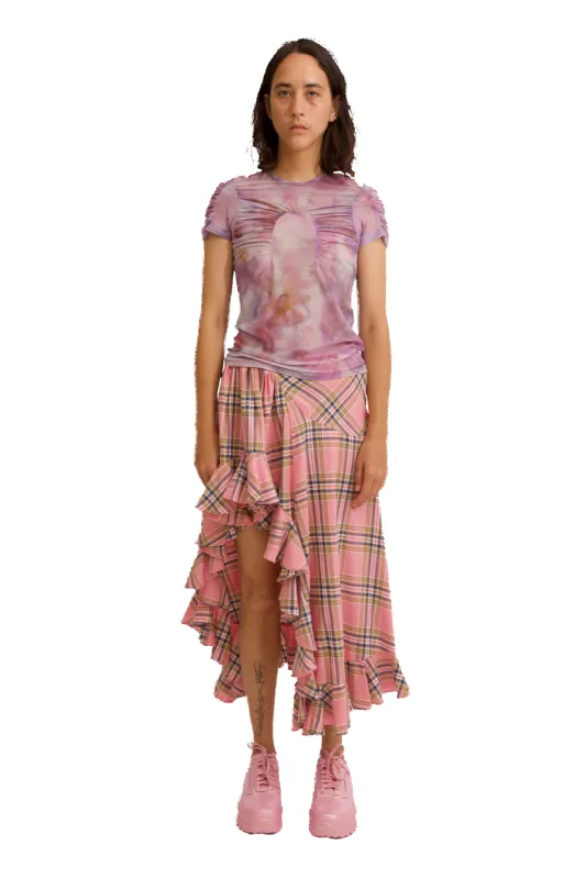 MOLTEN FLOWERS ARC S/S TOP made by Collina Strada