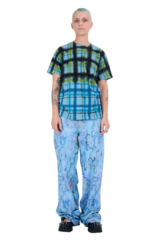 AURORA PLAID PIERCED TEE made by Collina Strada