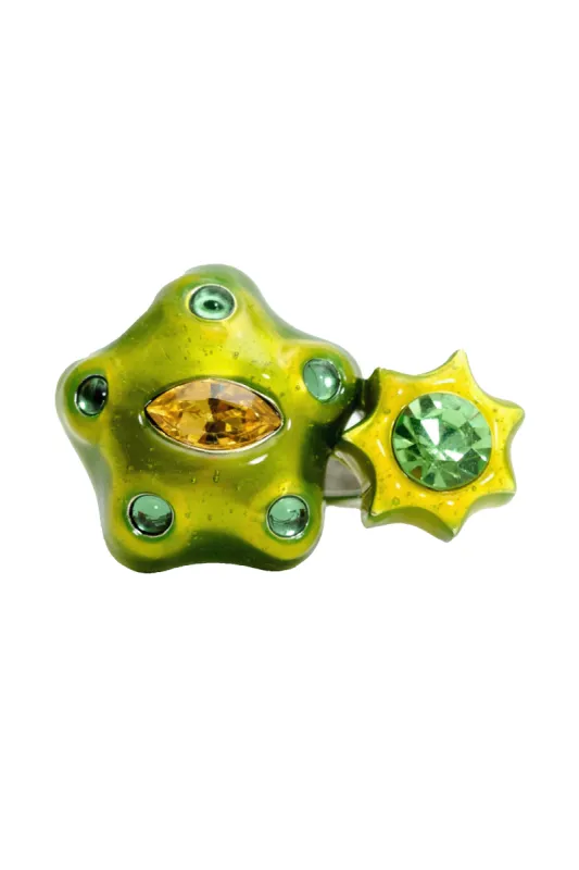 LIME MULTI STARLET RING sold by Collina Strada