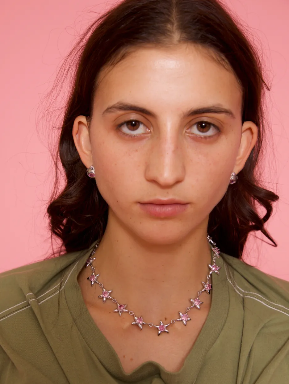 SOFT PINK STARLINK NECKLACE sold by Collina Strada product image thumbnail 3