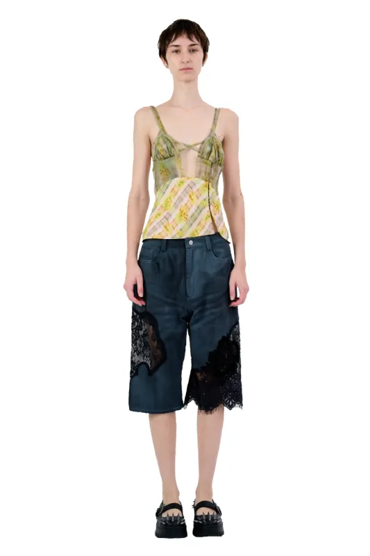 YELLOW BOXER PLAID DELILAH TANK sold by Collina Strada