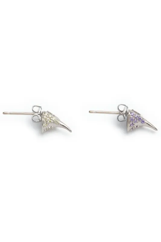 AMETHYST SOFT YELLOW RHINESTONE HORN STUDS sold by Collina Strada