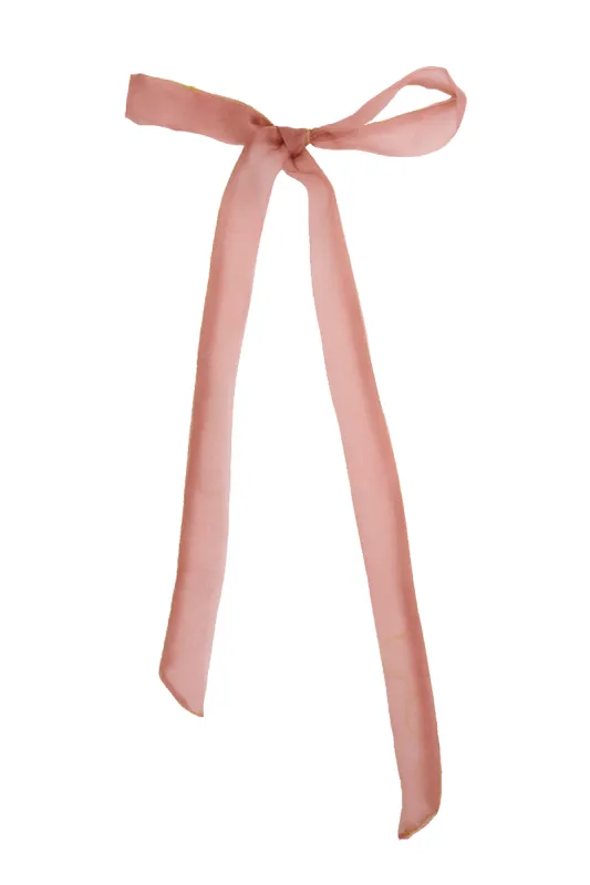 BASICALLY MELON ORGANZA HAIR BOW made by Collina Strada