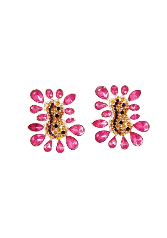 FASCIATION EARRINGS PINK AND YELLOW sold by Collina Strada