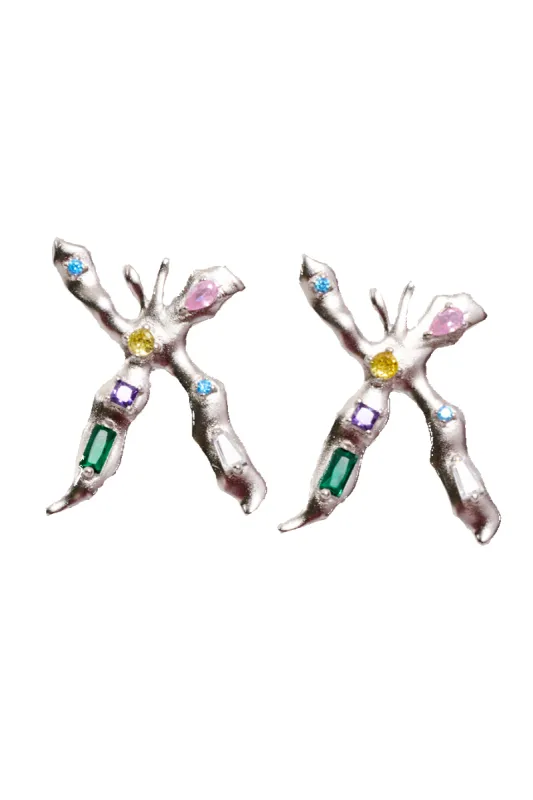 GEMSTONE MARIPOSA EARRING sold by Collina Strada