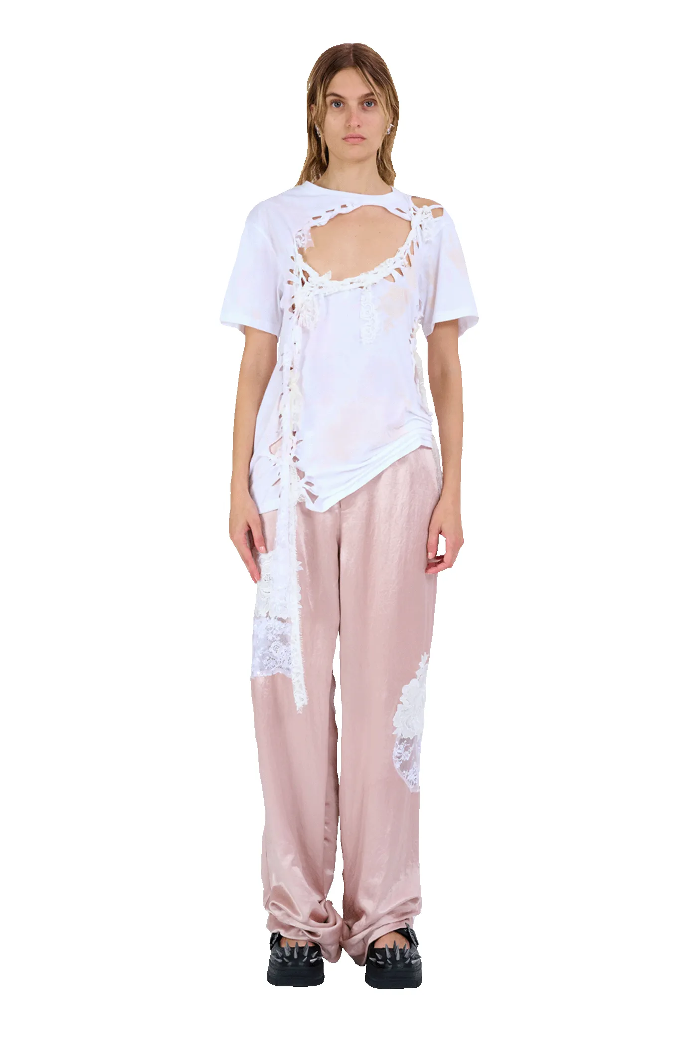 TEA STAINS KATINA LACE TEE sold by Collina Strada