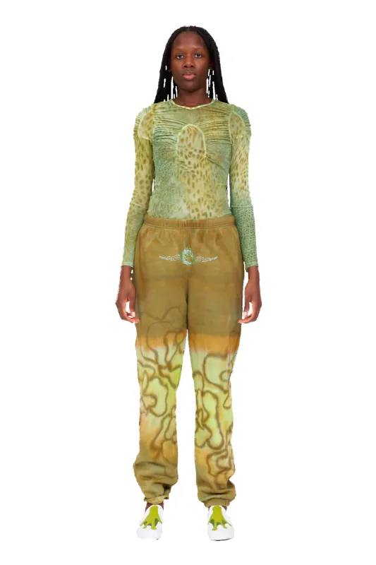 SWAMP MAGIC RHINESTONE SWEATPANT made by Collina Strada