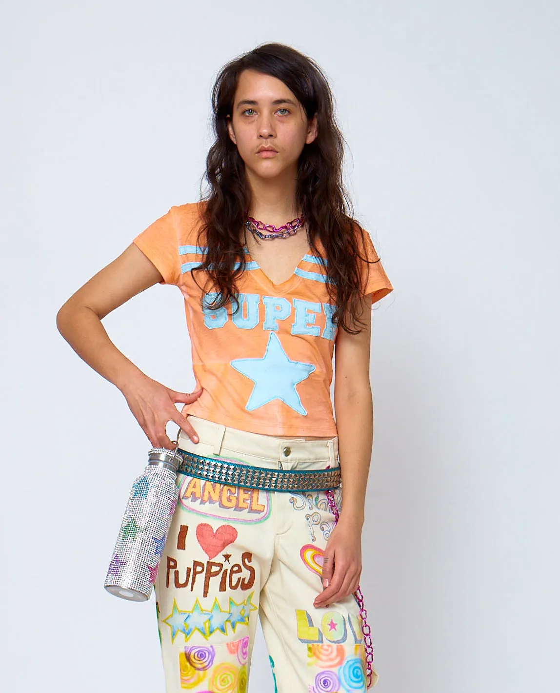 RAINBOW POLKA PARTY CRUSHED CHAIN NECKLACE sold by Collina Strada product image thumbnail 2