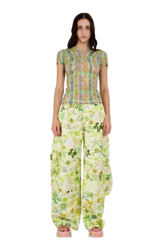 GECKO DOODLE LAWN CARGO PANT made by Collina Strada