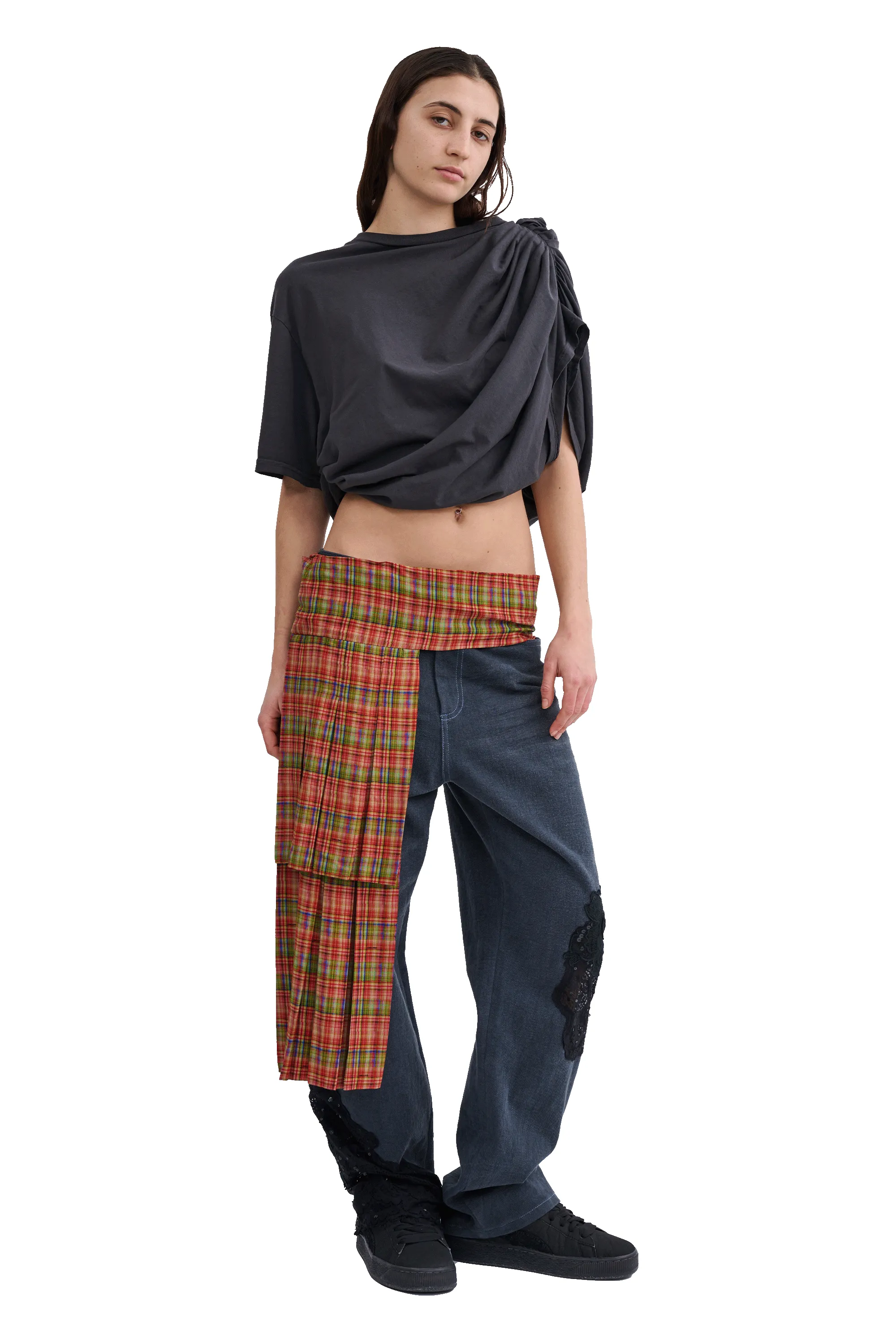 RED PLAID EVA BELT sold by Collina Strada product image thumbnail 5