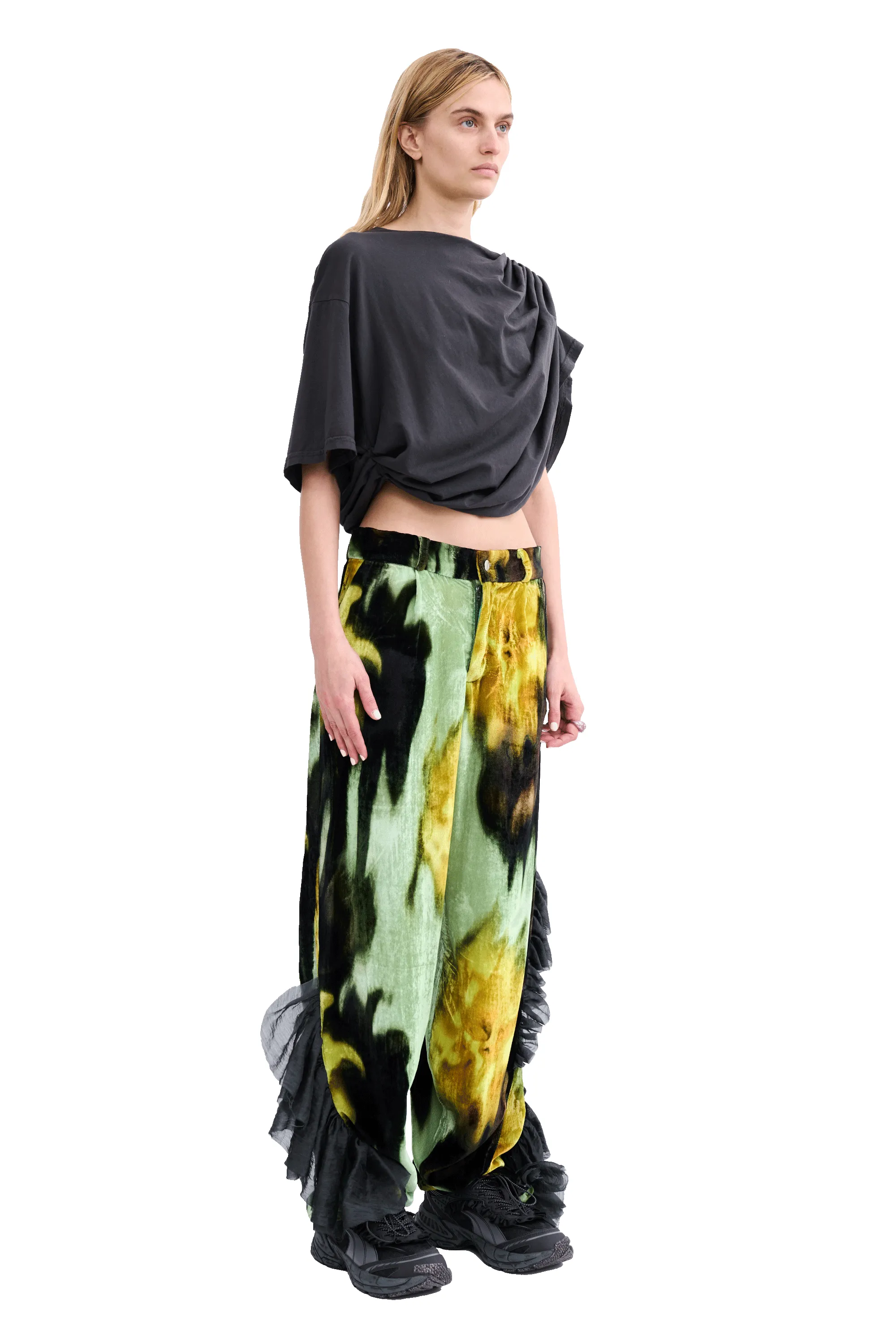 MELTING BLOOM DANTE RUFFLE TROUSER sold by Collina Strada product image thumbnail 3