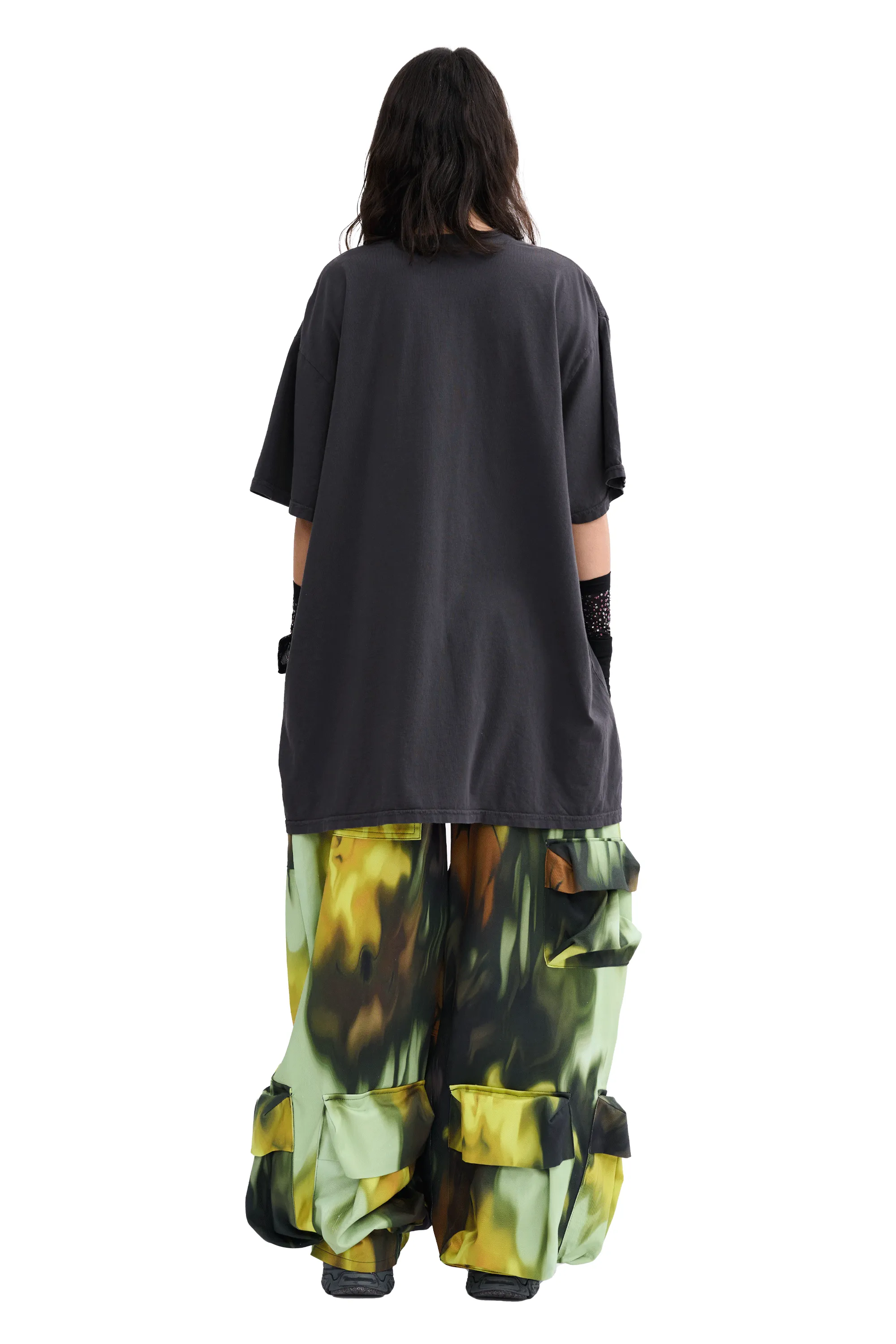 CS GYM WORN BLACK GRAPHIC TEE sold by Collina Strada product image thumbnail 3