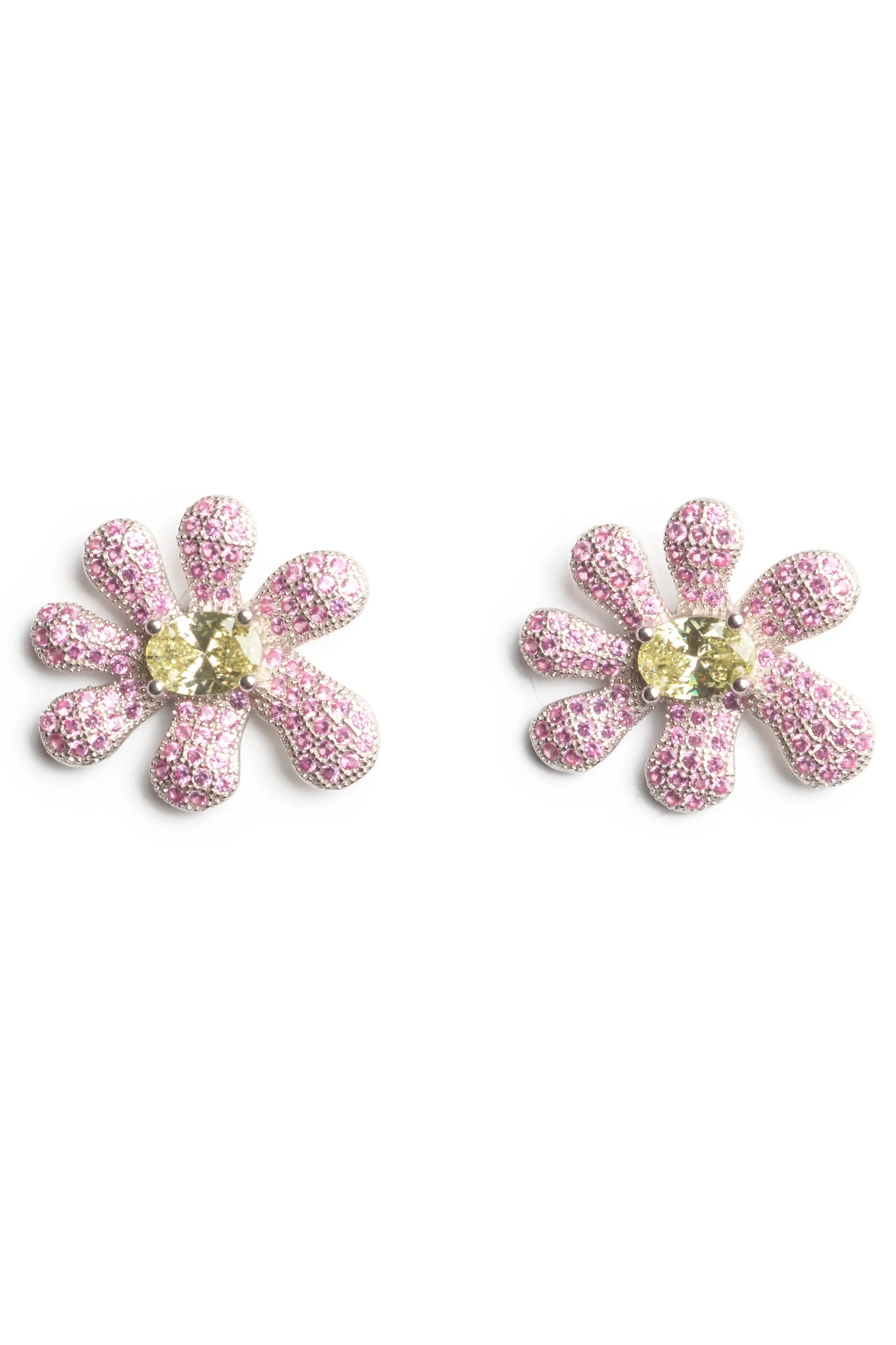 HOT PINK CANARY SQUASHED BLOSSOM EARRING sold by Collina Strada