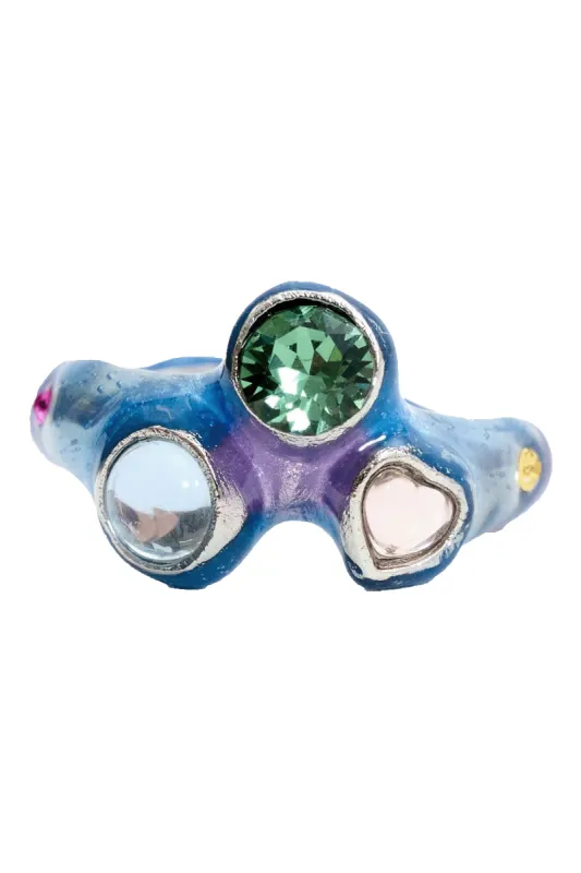 SOFT BLUE FLORENCE RING sold by Collina Strada