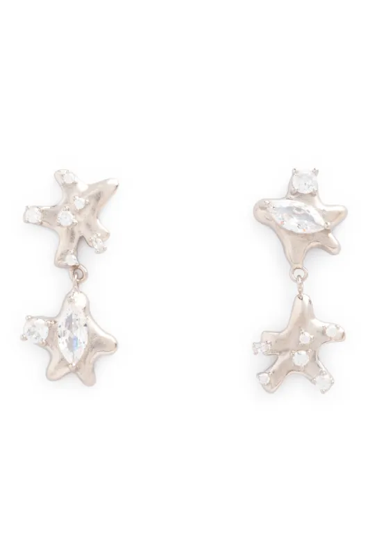 CLEAR STAR DANGLE EARRINGS sold by Collina Strada