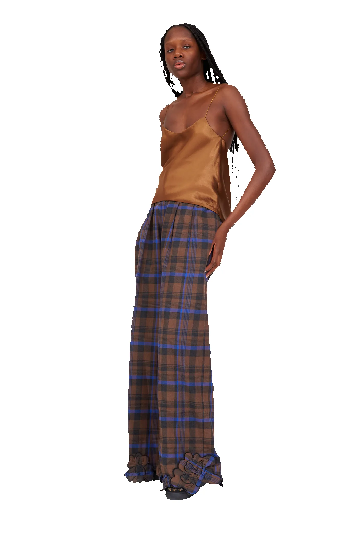 CHOCOLATE SATIN MEOW TOP sold by Collina Strada product image thumbnail 2