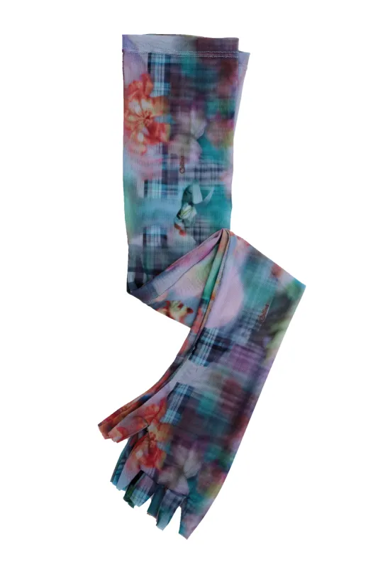 GARDEN BLUR LACE FINGERLESS GLOVES made by Collina Strada