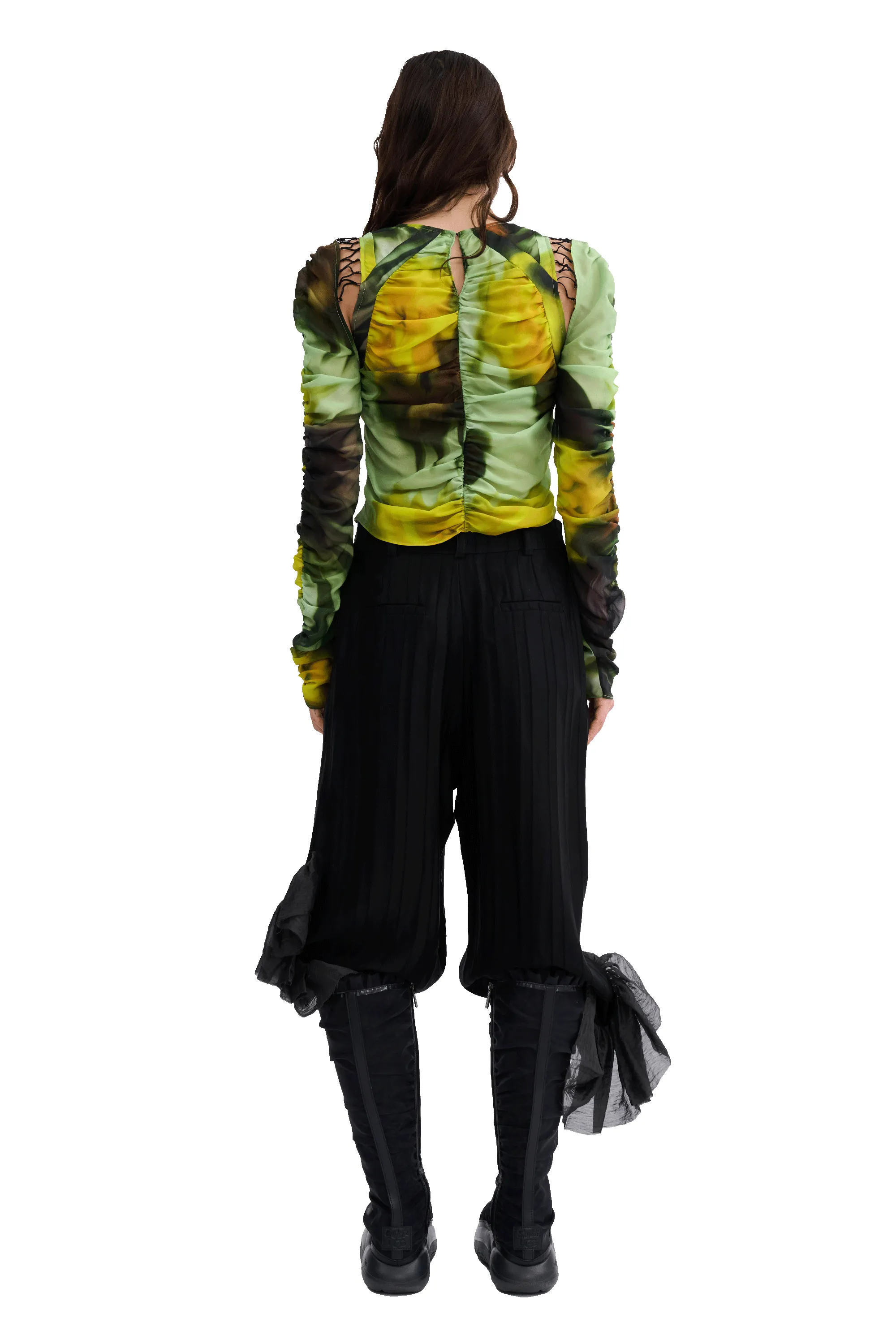 MELTING BLOOM GATHERED DELILAH TOP sold by Collina Strada product image thumbnail 5