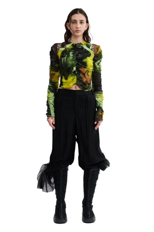 MELTING BLOOM GATHERED DELILAH TOP sold by Collina Strada