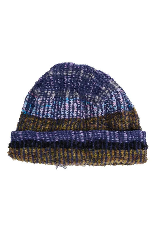 VITELLI PURPLE PLAID WINTER HAT made by Collina Strada