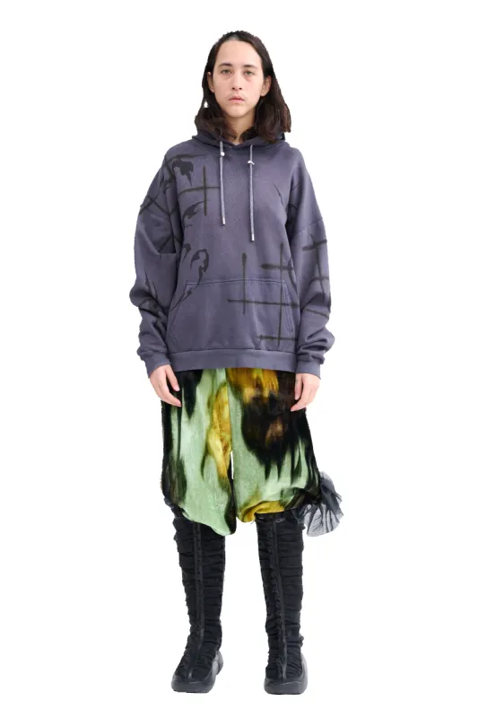 CHARCOAL BEAR HOODIE made by Collina Strada