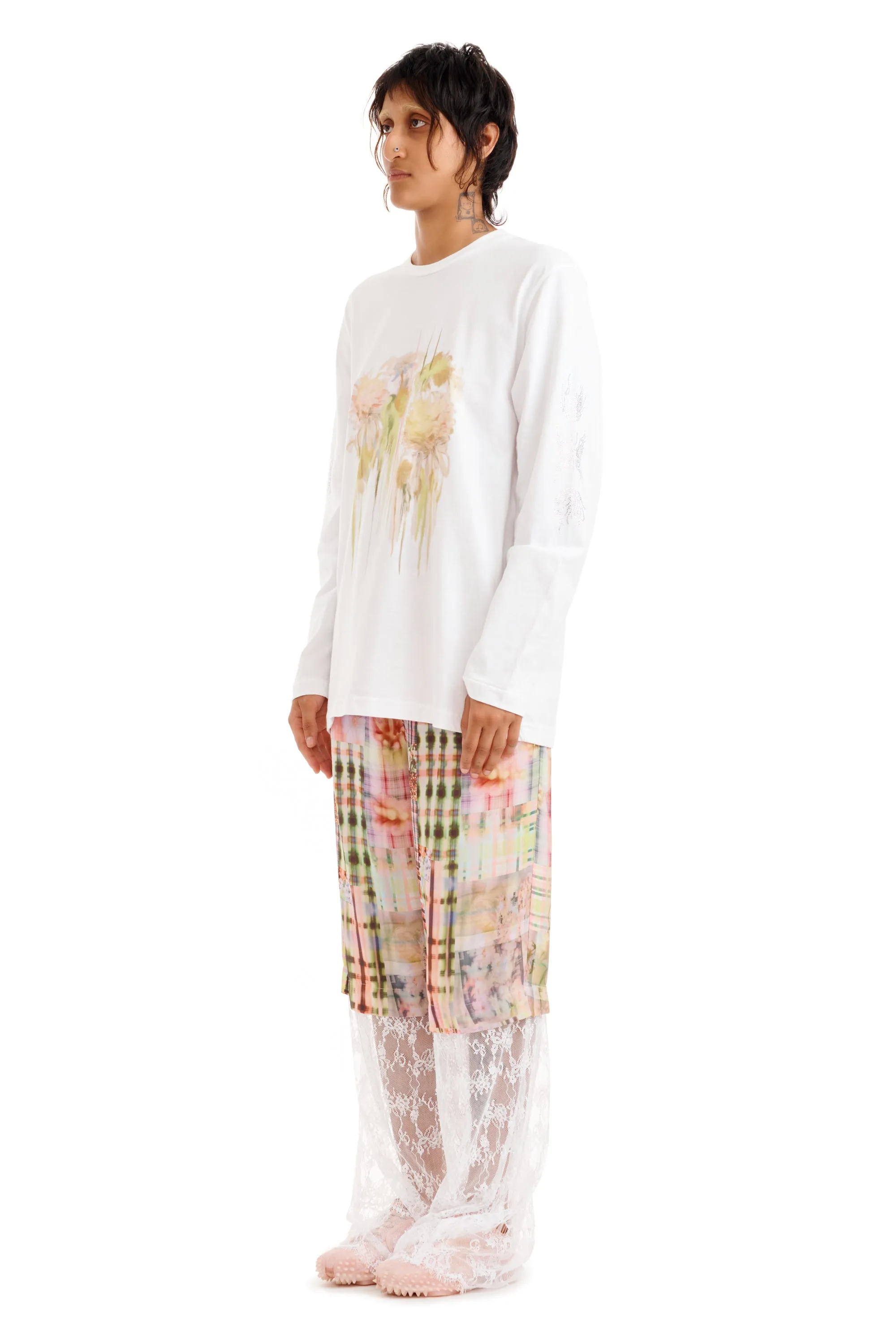 FLOWER DRIP L/S GRAPHIC TEE sold by Collina Strada product image thumbnail 4
