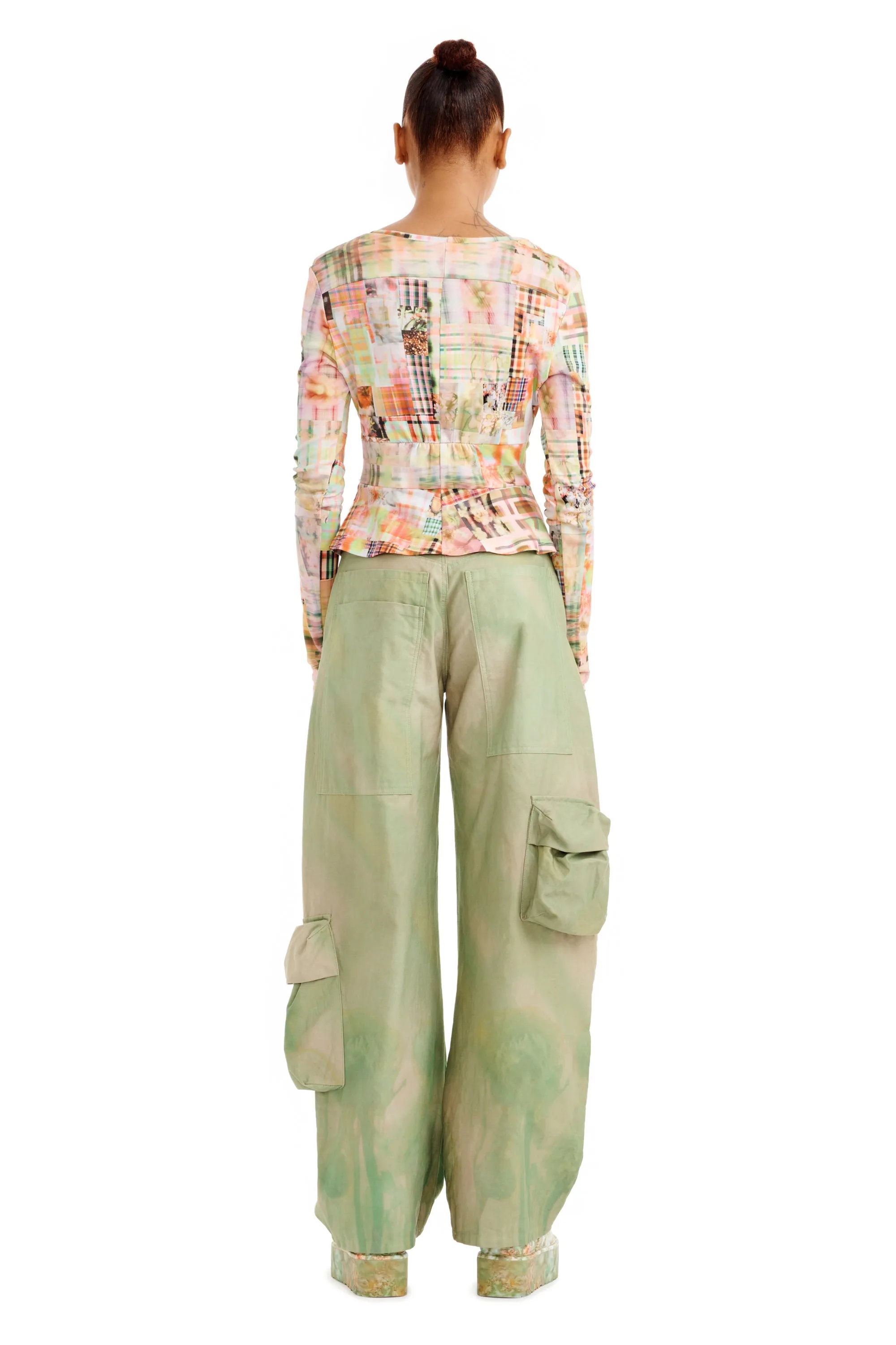 MULTI PLAID L/S GINA TEE sold by Collina Strada product image thumbnail 5