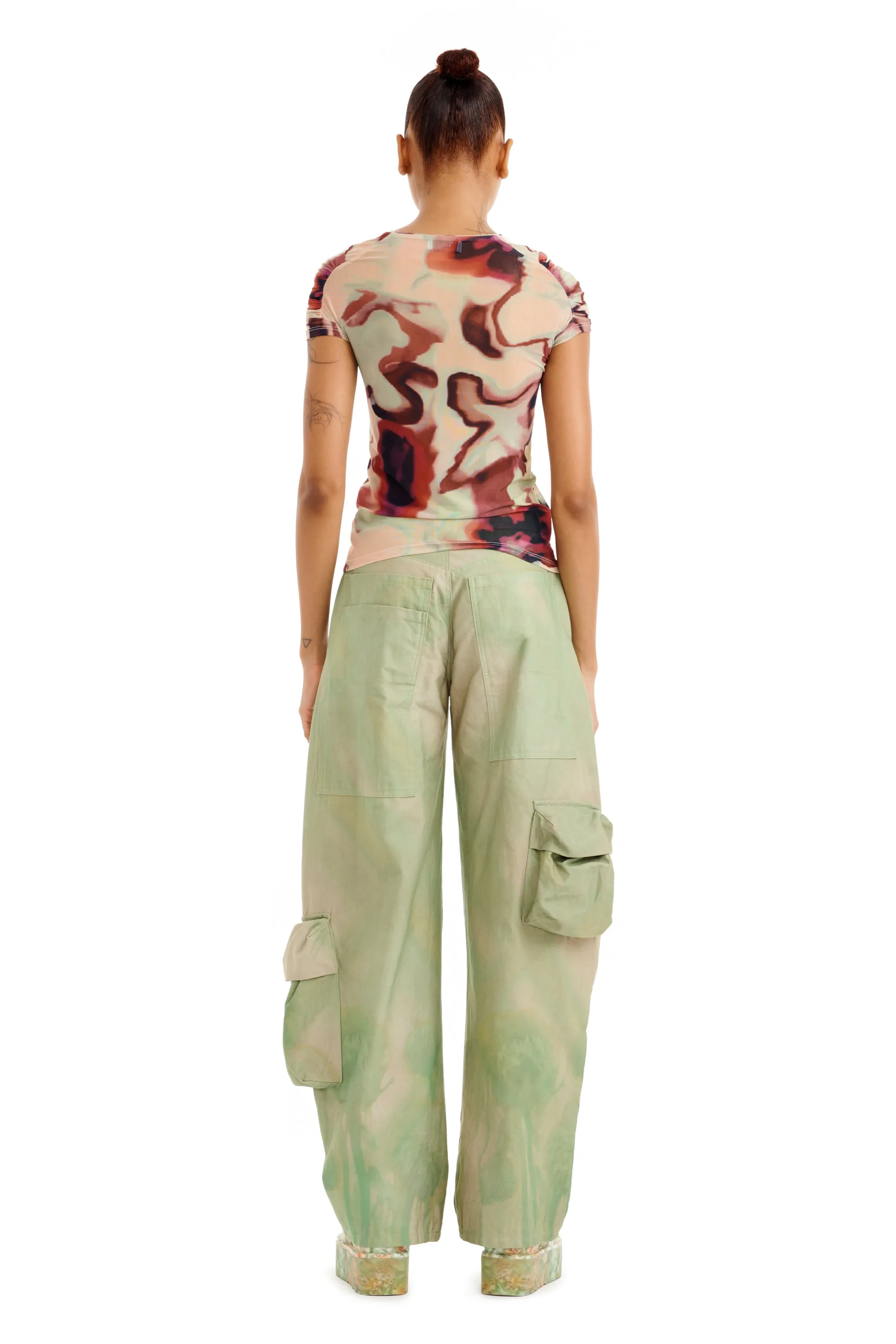 WATERCOLOR FLORAL ARC S/S TOP sold by Collina Strada product image thumbnail 5