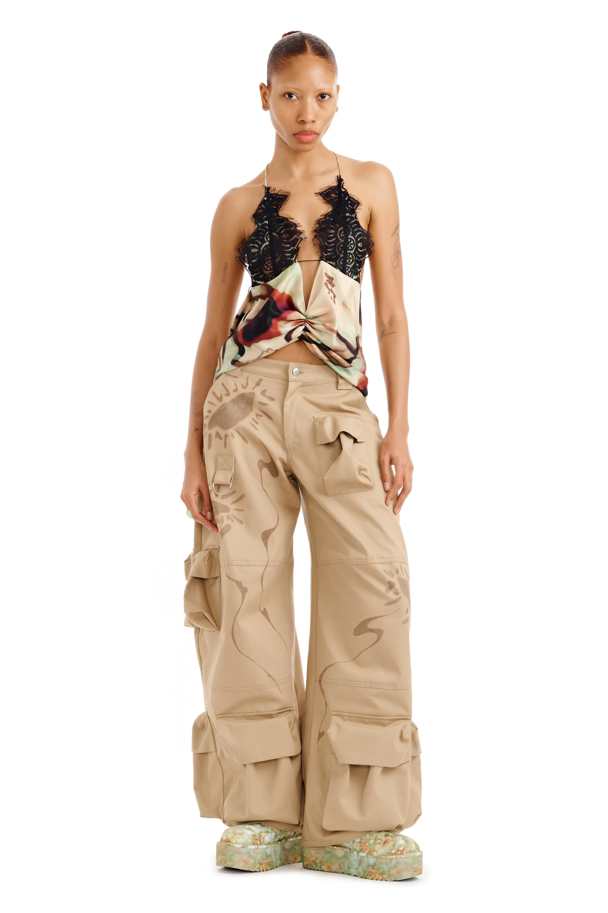 WATERCOLOR FLORAL COURT TOP sold by Collina Strada product image thumbnail 2