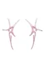 FADING PINK PAVE NOVA EARRINGS sold by Collina Strada